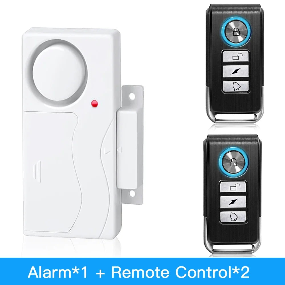 New Door Window Burglar Alarm Sensor Wireless Remote Control Anti-Theft Alarm System Kit Home Security Door Open Detectors