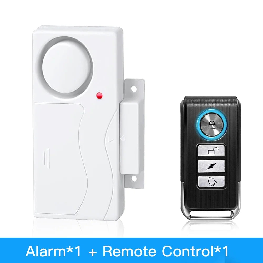 New Door Window Burglar Alarm Sensor Wireless Remote Control Anti-Theft Alarm System Kit Home Security Door Open Detectors