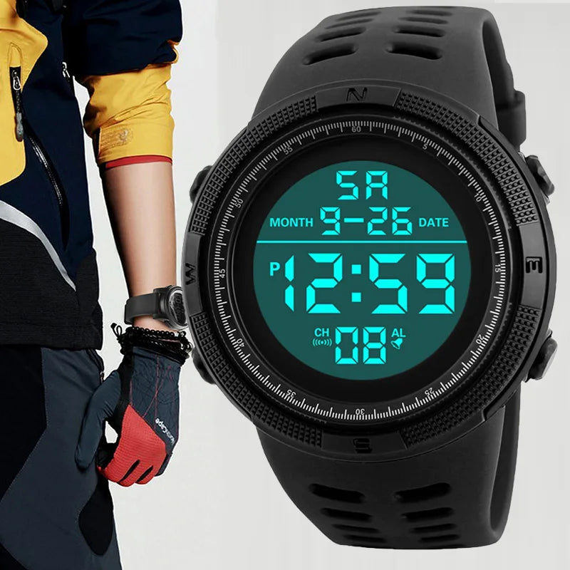 Digital Men Watch Military Sports Wristwatch Multifunction Waterproof Sport Watches Kids Student Electronic Watch for men Gifts