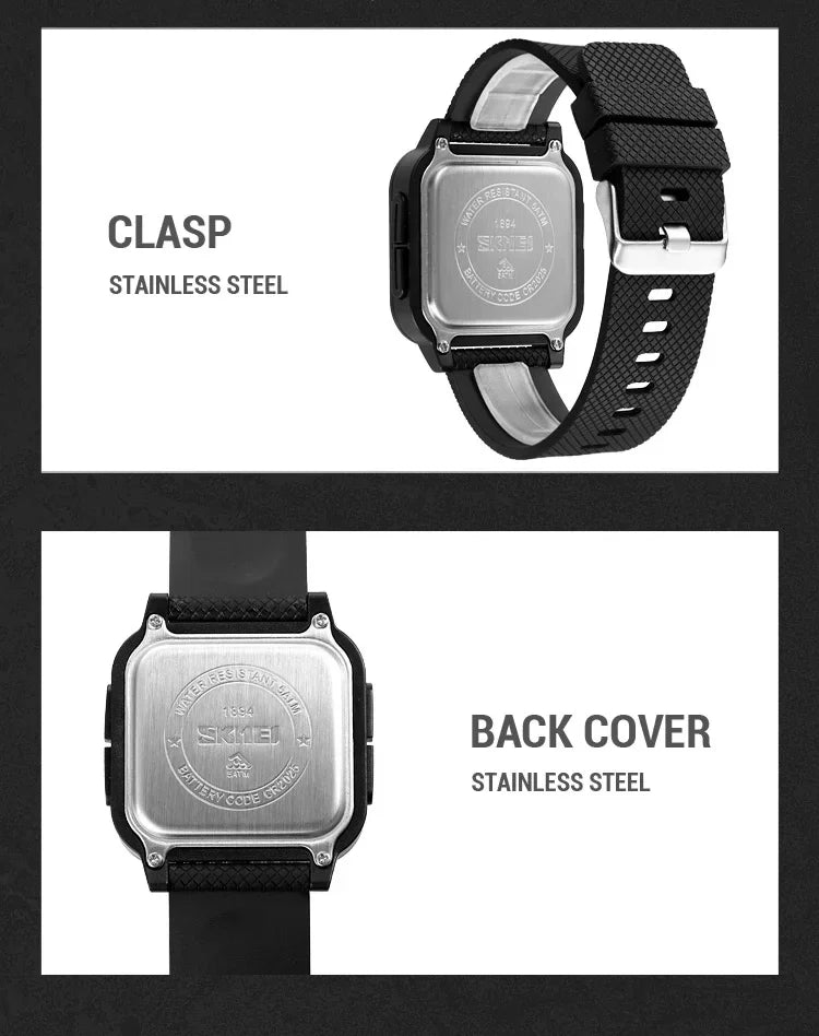 SKMEI 1894 Military Digital Watch for Men Waterproof Mens Electronic Shockproof Sports Wristwatches Countdown 1841 Montre Homme