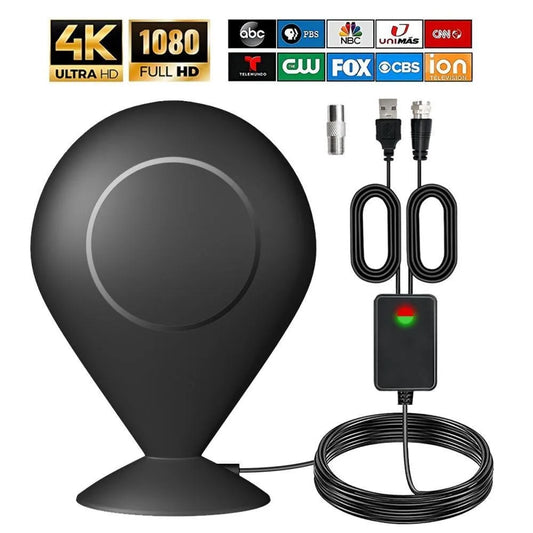 TV Antenna for Local Channels,360+ Long Distance Indoor Outdoor Amplified HDTV,Support 4K 1080p All Television  Smart TV Antenna