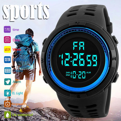 Digital Men Watch Military Sports Wristwatch Multifunction Waterproof Sport Watches Kids Student Electronic Watch for men Gifts