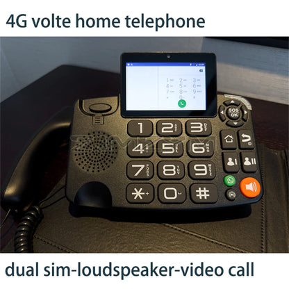 Android LTE Fixed Wireless landline 4G SIM network video phone universal elderly WIFI Touch Screen video Telephone home office