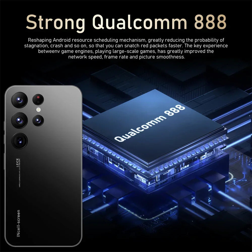 HOT 2025 New S25 Ultra Original Intelligent 4G 5G Dual Card Dual Standby 108MP 8000mAh Battery Android 14 System Global Version