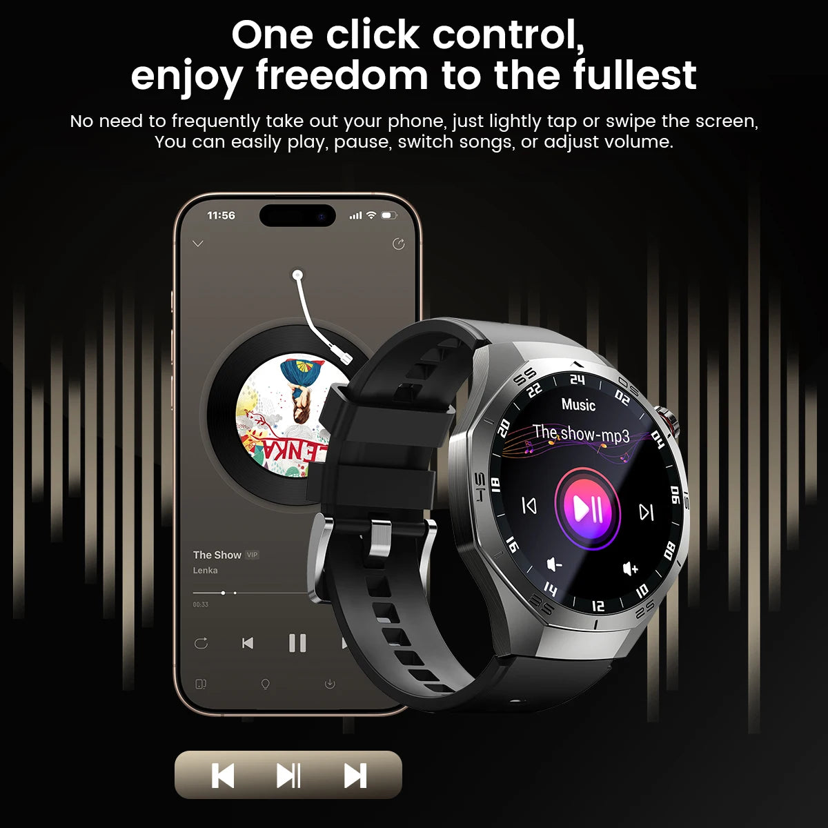 2025New GUHUAVMI GT5 Pro Smart Watch Men HD AMOLED Screen GPS Motion trajectory HeartRate Bluetooth Call 1.52" SmartWatch IP68