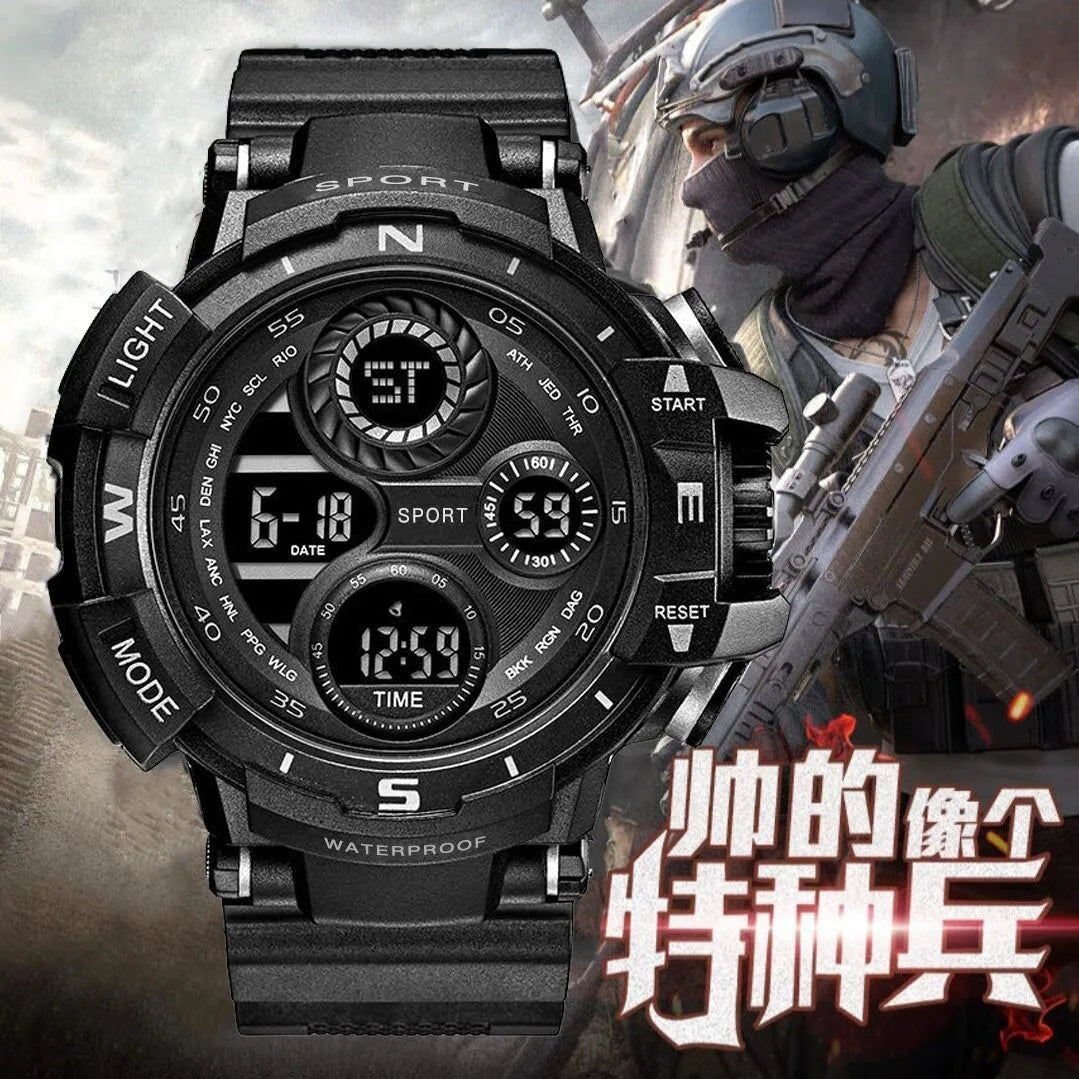 Digital Men Watch Military Sports Wristwatch Multifunction Waterproof Sport Watches Kids Student Electronic Watch for men Gifts