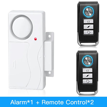 New Door Window Burglar Alarm Sensor Wireless Remote Control Anti-Theft Alarm System Kit Home Security Door Open Detectors