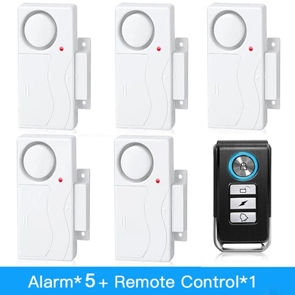New Door Window Burglar Alarm Sensor Wireless Remote Control Anti-Theft Alarm System Kit Home Security Door Open Detectors