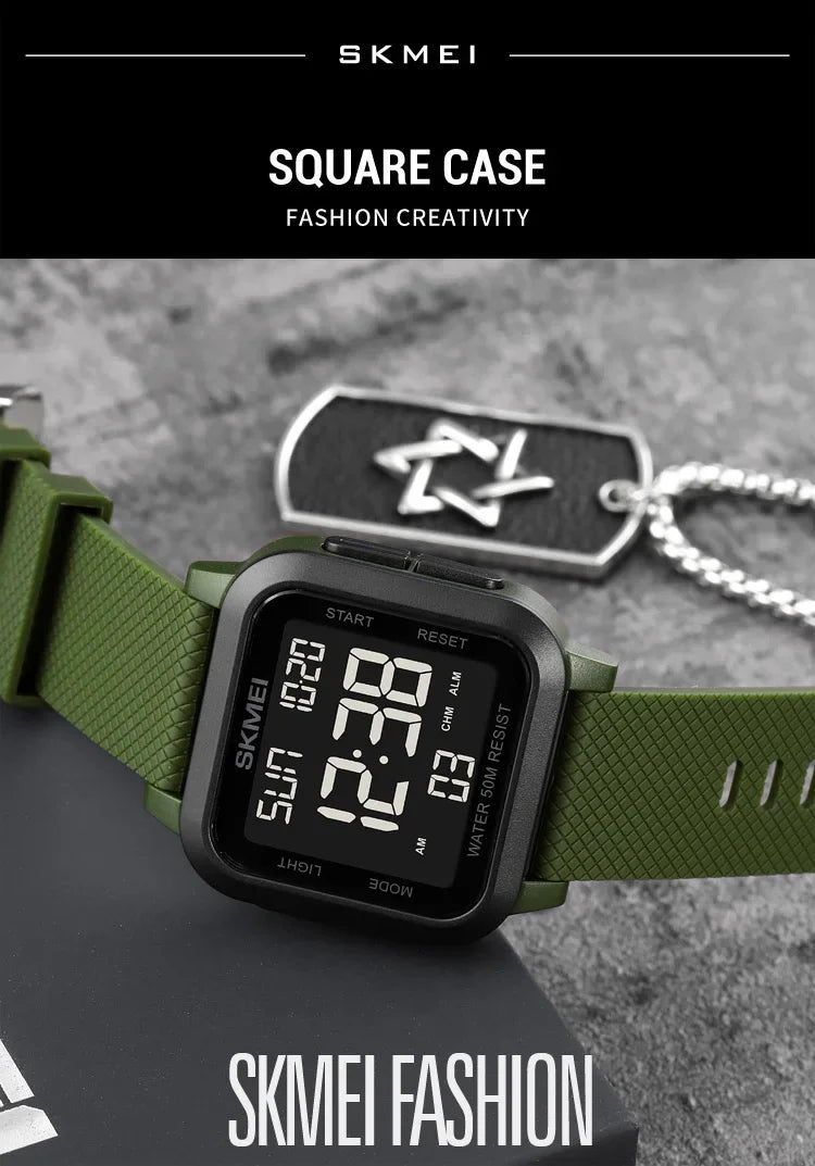 SKMEI 1894 Military Digital Watch for Men Waterproof Mens Electronic Shockproof Sports Wristwatches Countdown 1841 Montre Homme