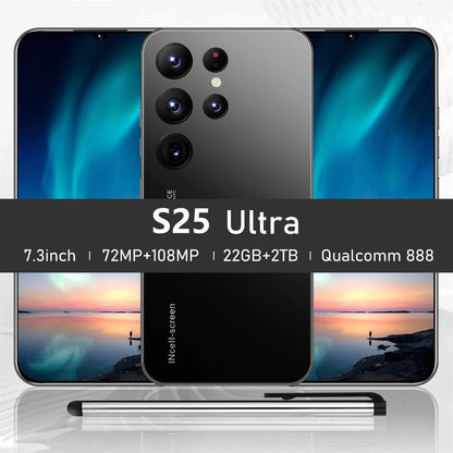 HOT 2025 New S25 Ultra Original Intelligent 4G 5G Dual Card Dual Standby 108MP 8000mAh Battery Android 14 System Global Version