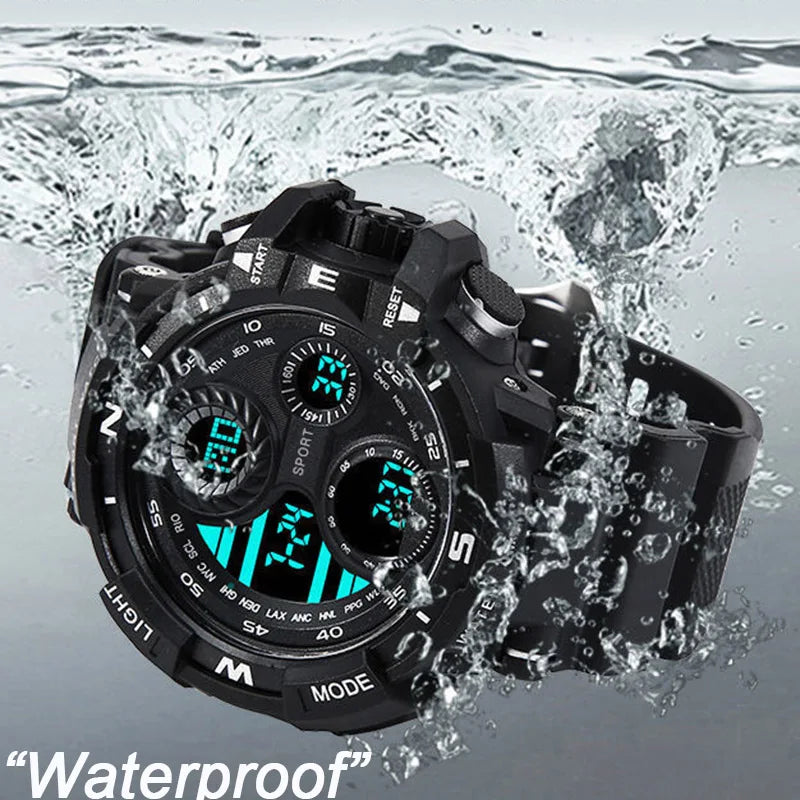 Digital Men Watch Military Sports Wristwatch Multifunction Waterproof Sport Watches Kids Student Electronic Watch for men Gifts