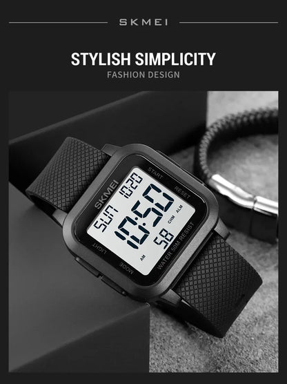 SKMEI 1894 Military Digital Watch for Men Waterproof Mens Electronic Shockproof Sports Wristwatches Countdown 1841 Montre Homme