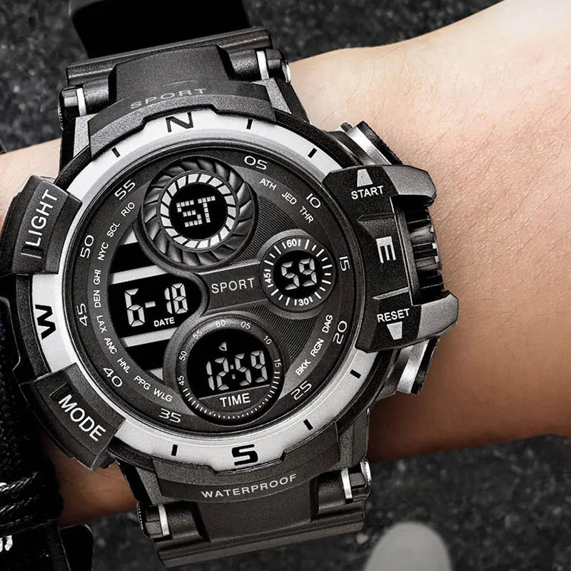 Digital Men Watch Military Sports Wristwatch Multifunction Waterproof Sport Watches Kids Student Electronic Watch for men Gifts