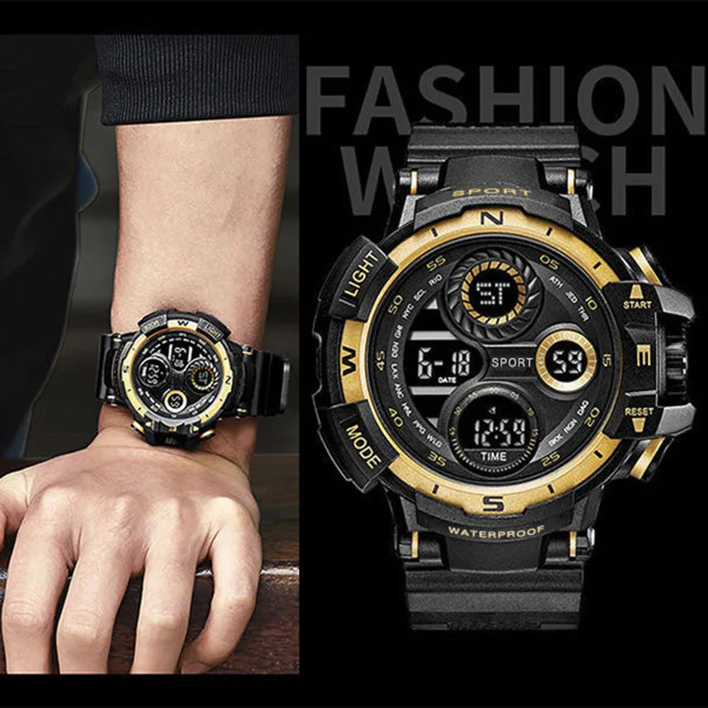 Digital Men Watch Military Sports Wristwatch Multifunction Waterproof Sport Watches Kids Student Electronic Watch for men Gifts