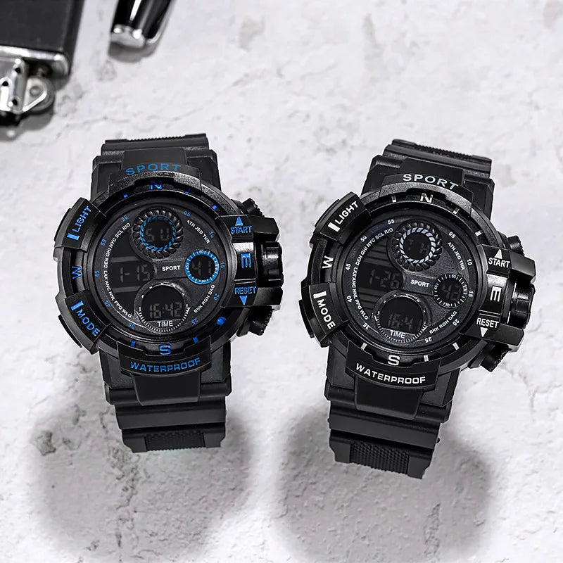 Digital Men Watch Military Sports Wristwatch Multifunction Waterproof Sport Watches Kids Student Electronic Watch for men Gifts