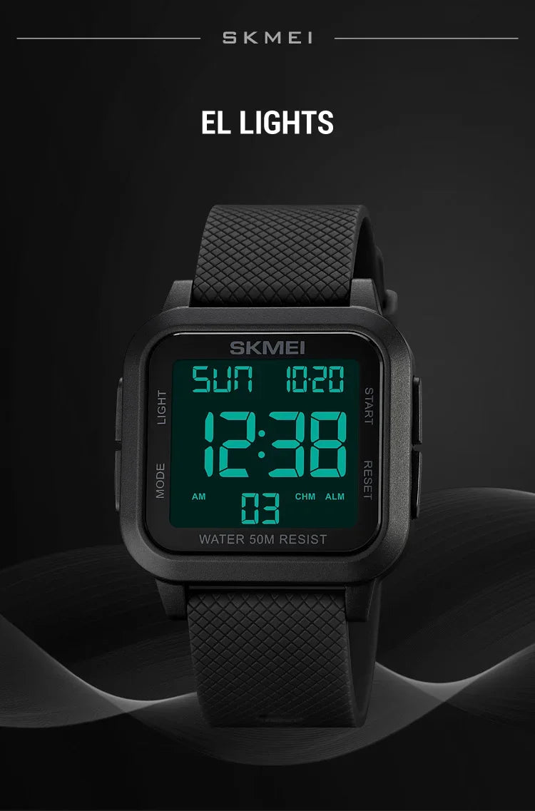 SKMEI 1894 Military Digital Watch for Men Waterproof Mens Electronic Shockproof Sports Wristwatches Countdown 1841 Montre Homme