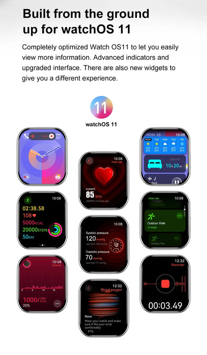 NEW Smart Watch Series 10 Men Blood Pressure BT Call NFC Sleep monitoring Wireless Charge Women Sport Smartwatch For IOS Android