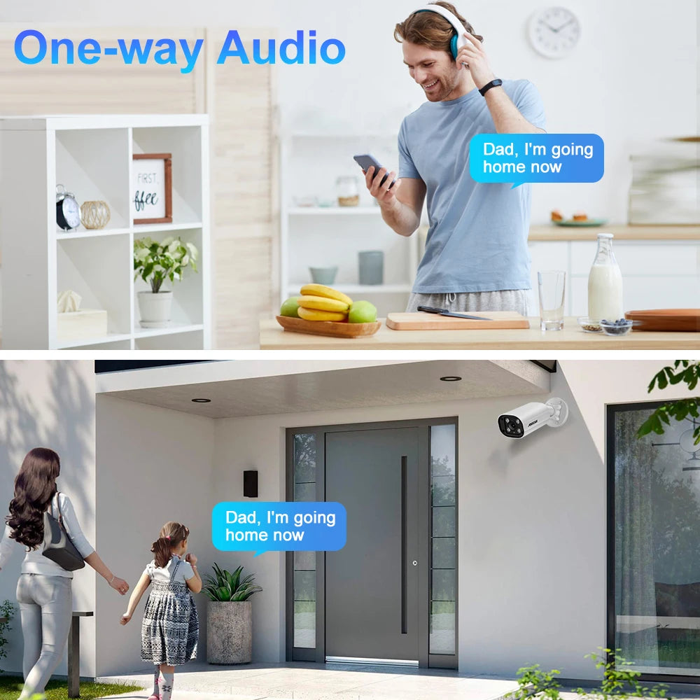 ASECAM 8MP POE IP Camera 4K 15fps Outdoor Hunman Detection CCTV 4MP Audio Onvif Dual Light Video Surveillance Security