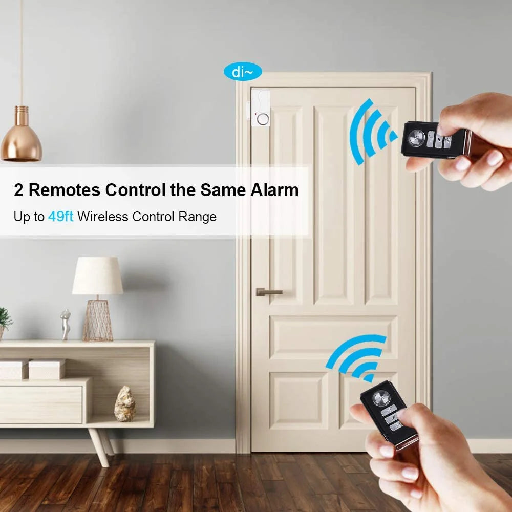 New Door Window Burglar Alarm Sensor Wireless Remote Control Anti-Theft Alarm System Kit Home Security Door Open Detectors