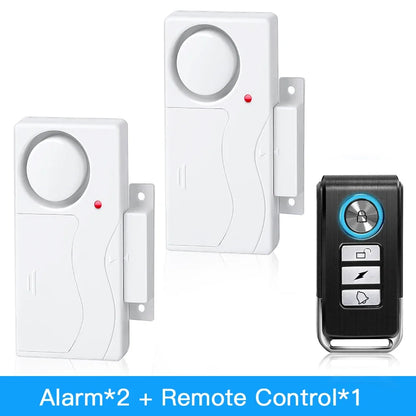 New Door Window Burglar Alarm Sensor Wireless Remote Control Anti-Theft Alarm System Kit Home Security Door Open Detectors
