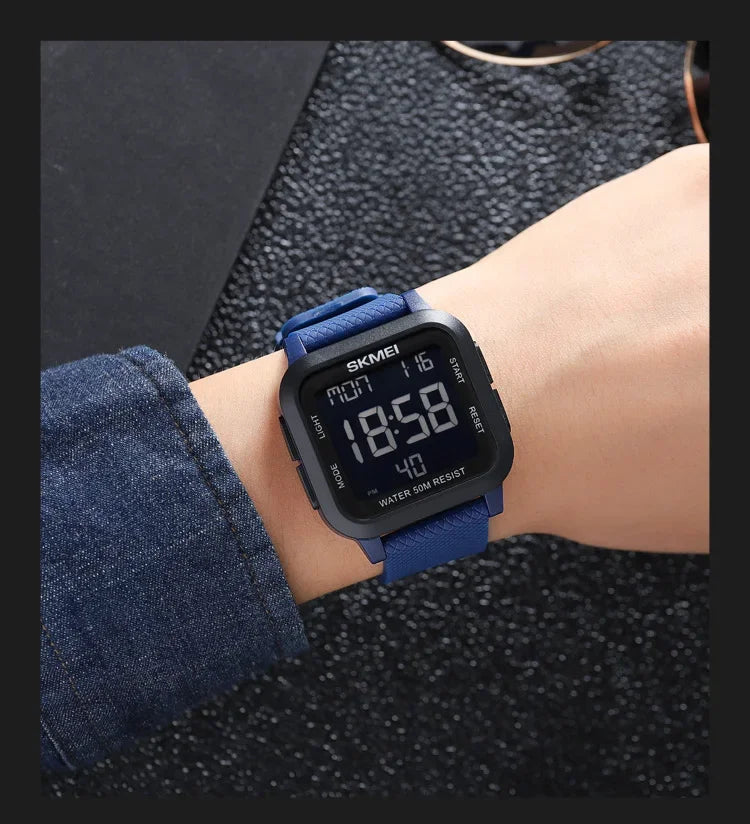 SKMEI 1894 Military Digital Watch for Men Waterproof Mens Electronic Shockproof Sports Wristwatches Countdown 1841 Montre Homme