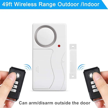 New Door Window Burglar Alarm Sensor Wireless Remote Control Anti-Theft Alarm System Kit Home Security Door Open Detectors