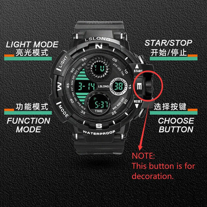 Digital Men Watch Military Sports Wristwatch Multifunction Waterproof Sport Watches Kids Student Electronic Watch for men Gifts
