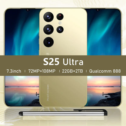 HOT 2025 New S25 Ultra Original Intelligent 4G 5G Dual Card Dual Standby 108MP 8000mAh Battery Android 14 System Global Version