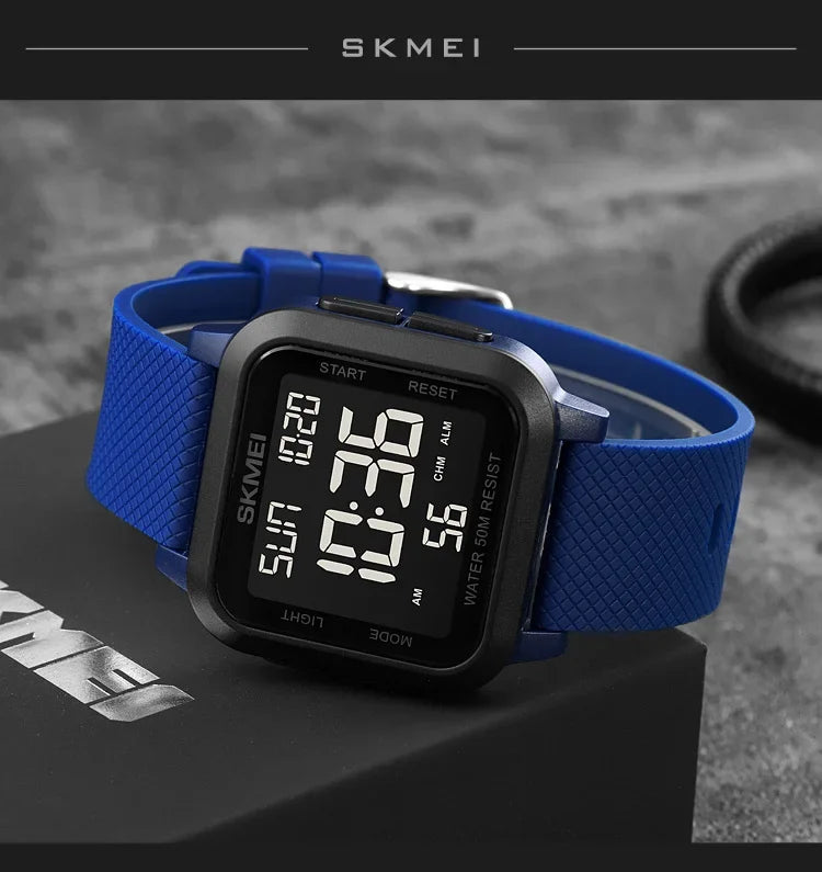 SKMEI 1894 Military Digital Watch for Men Waterproof Mens Electronic Shockproof Sports Wristwatches Countdown 1841 Montre Homme