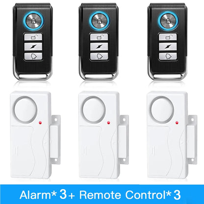 New Door Window Burglar Alarm Sensor Wireless Remote Control Anti-Theft Alarm System Kit Home Security Door Open Detectors