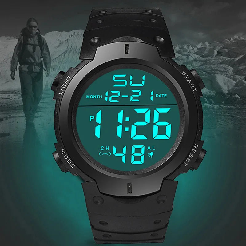 Digital Men Watch Military Sports Wristwatch Multifunction Waterproof Sport Watches Kids Student Electronic Watch for men Gifts