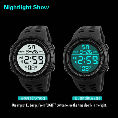 Digital Men Watch Military Sports Wristwatch Multifunction Waterproof Sport Watches Kids Student Electronic Watch for men Gifts