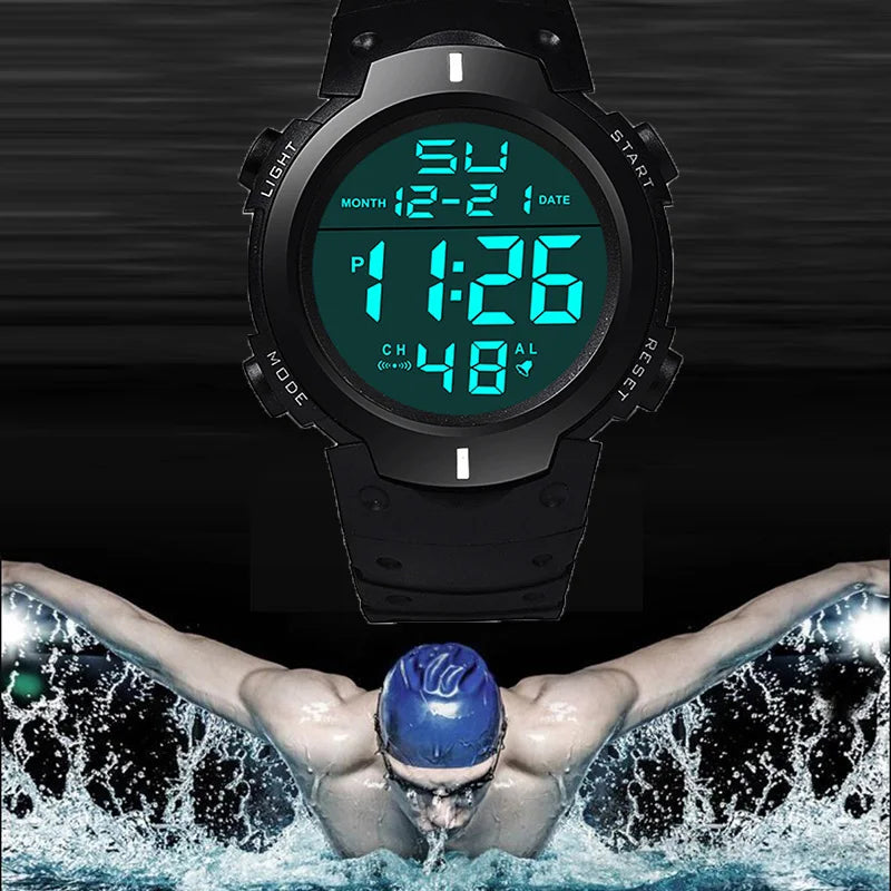 Digital Men Watch Military Sports Wristwatch Multifunction Waterproof Sport Watches Kids Student Electronic Watch for men Gifts