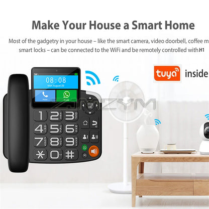 Android LTE Fixed Wireless landline 4G SIM network video phone universal elderly WIFI Touch Screen video Telephone home office