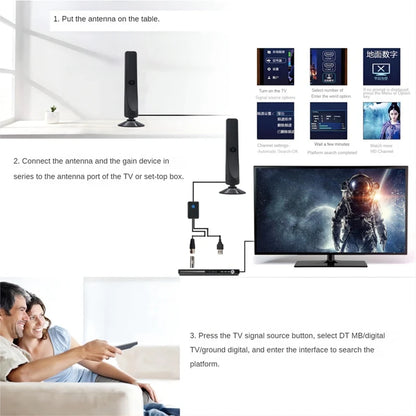 TV Antenna Indoor Digital TV Antenna For Smart TV 1080P All Television Indoor High Definition Terrestrial Wave Digitaltv Durable