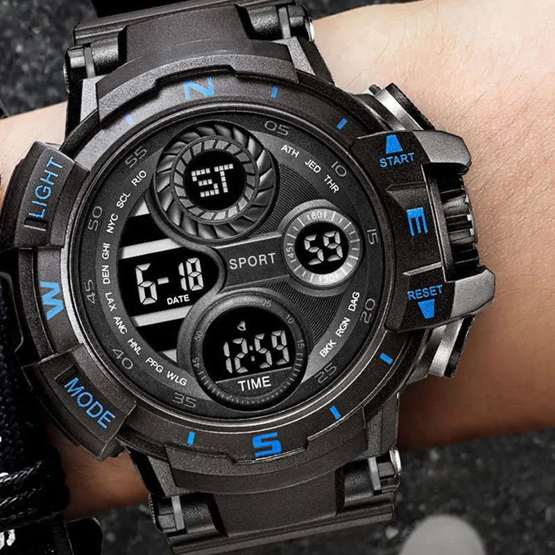 Digital Men Watch Military Sports Wristwatch Multifunction Waterproof Sport Watches Kids Student Electronic Watch for men Gifts