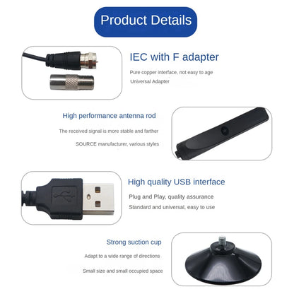 TV Antenna Indoor Digital TV Antenna For Smart TV 1080P All Television Indoor High Definition Terrestrial Wave Digitaltv Durable