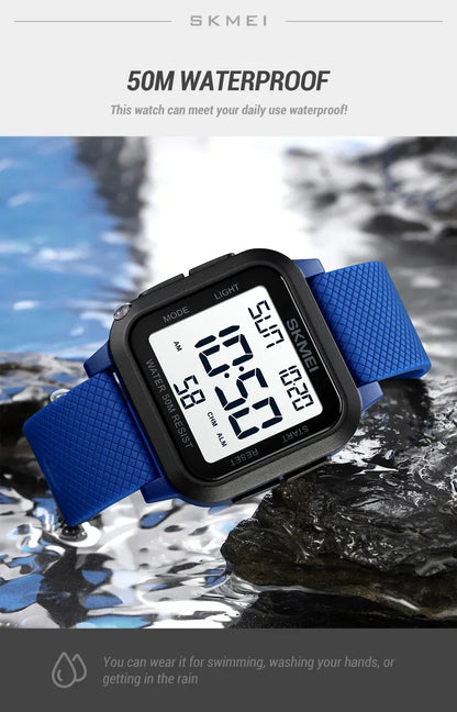SKMEI 1894 Military Digital Watch for Men Waterproof Mens Electronic Shockproof Sports Wristwatches Countdown 1841 Montre Homme
