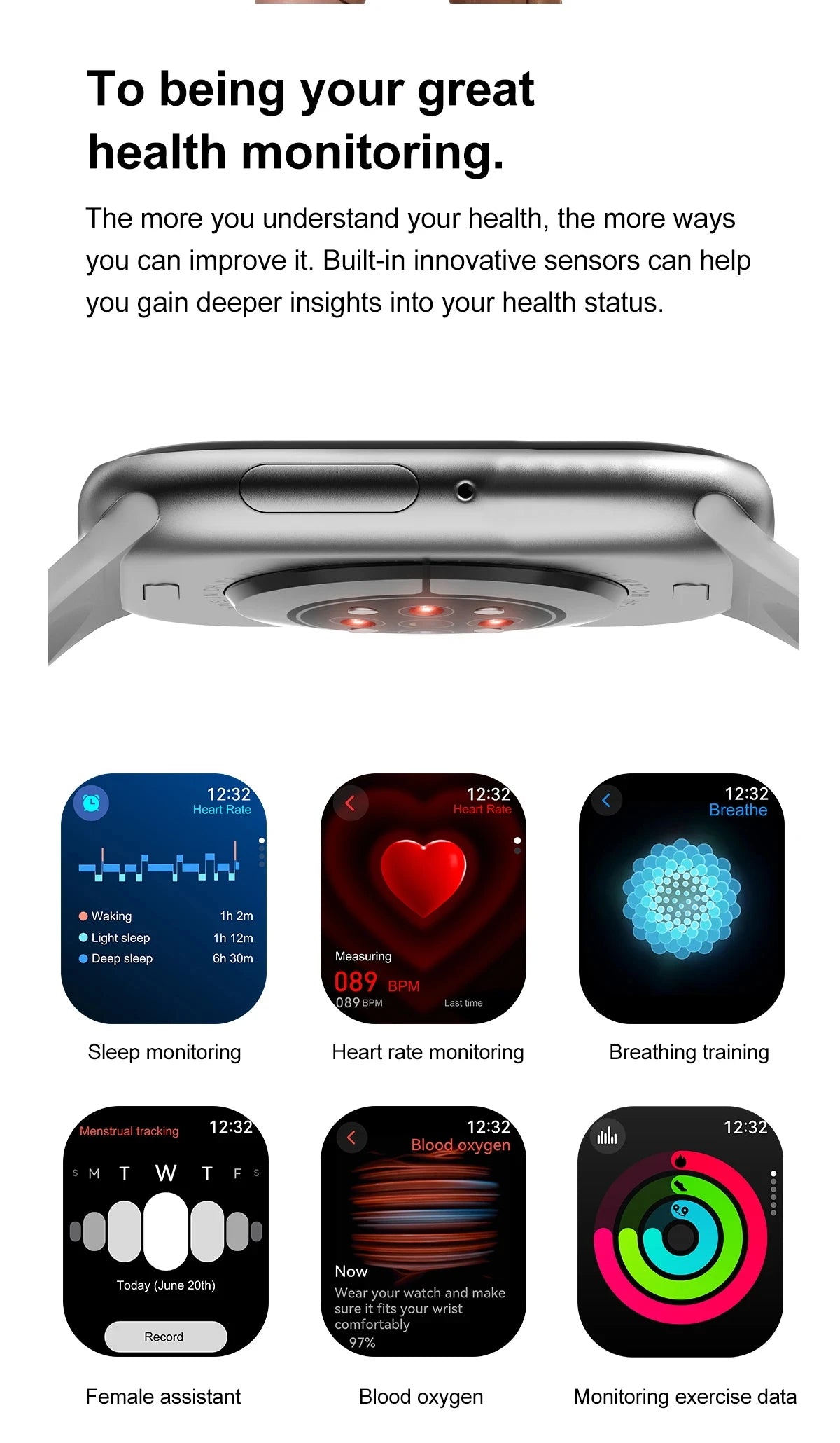 NEW Smart Watch Series 10 Men Blood Pressure BT Call NFC Sleep monitoring Wireless Charge Women Sport Smartwatch For IOS Android