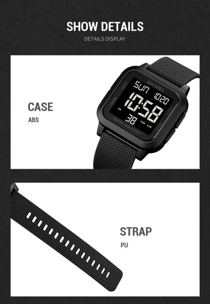SKMEI 1894 Military Digital Watch for Men Waterproof Mens Electronic Shockproof Sports Wristwatches Countdown 1841 Montre Homme