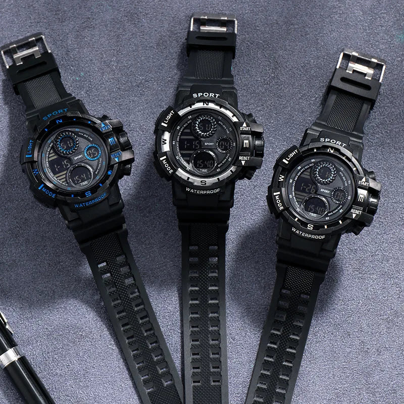 Digital Men Watch Military Sports Wristwatch Multifunction Waterproof Sport Watches Kids Student Electronic Watch for men Gifts
