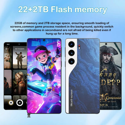 HOT 2025 New C40 Pro Original Intelligent 5G Dual Card Dual Standby 108MP 8000mAh Battery Android 14 System Global Version